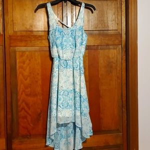 small blue Lilly rose dress